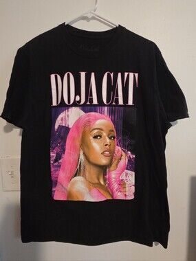 Black Tee with Doja Cat Graphic